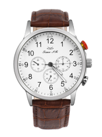 Nouvelle montre sport pour homme de luxe à quartz avec calendrier, étanche, lumineuse, bracelet en cuir, boîtier en alliage, cadran de 45 mm