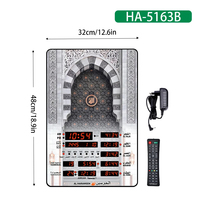 Horloge de prière musulmane, horloge de prière LCD, horloge de prière islamique de mosquée, horloge murale numérique automatique islamique, horloge de table islamique