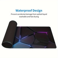 Tapis de souris XXL 3D pour jeux vidéo, technologie 3D, antidérapant, pour clavier d'ordinateur, coussin de table, tapis de souris pour bureau et maison