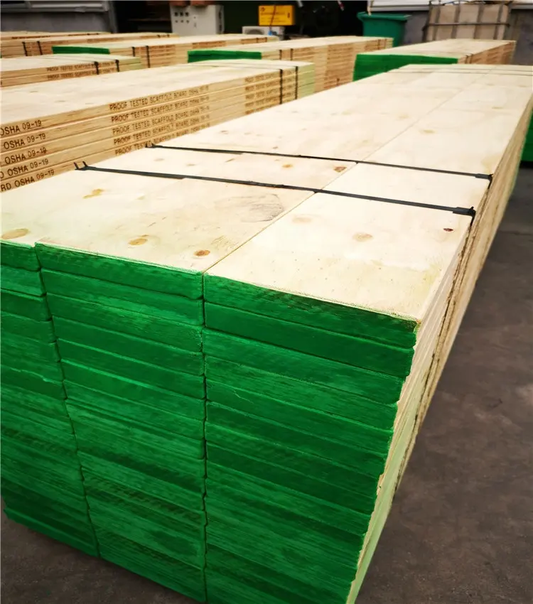 OSHA pine LVL scaffold plank / timber construction wood /pine LVL plywood