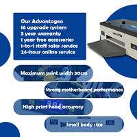 Reizjet Erasmart A3 30Cm Kaus Printer L1800 Impresora 3d Mesin Printer Inkjet DTF Printer untuk Usaha Kecil
