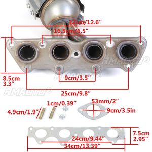 Convertisseur catalytique d'échappement pour Hyundai Accent Veloster 1.6L 2012-2017, système d'échappement de performance racing avec catalyseur - Product Image 5