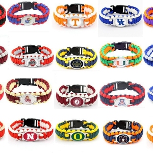 Bracelet en paracorde <span class=keywords><strong>NCAA</strong></span> en gros, bracelet tissé tendance avec logo d'équipe de la Major League Baseball - Product Image 2