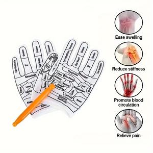 Mitaines d'acupression réutilisables pour réflexologie, élastiques, faciles à nettoyer, haute précision, pour spa domestique et usage professionnel - Product Image 2