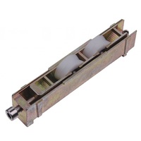 Roulettes doubles lisses en zinc jaune réglables en hauteur pour fenêtres et portes (ML-FD012)
