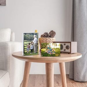 Đứng Miễn Phí Tùy Chỉnh Máy Tính Để Bàn 10 + 10Mm Acrylic Hình Ảnh Khung Hiển Thị Rõ Ràng Hai Mặt Không Khung Acrylic Từ Khung Ảnh - Product Image 6