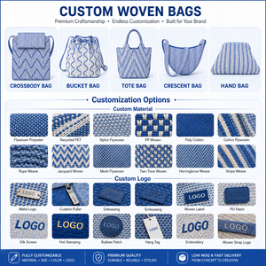 Borsa Tote a Prezzo di Fabbrica, Borsa Flyknit con Doppio Manico, Logo Personalizzato, Borsa in Tessuto OEM di Alta Qualità per Donne - Product Image 4