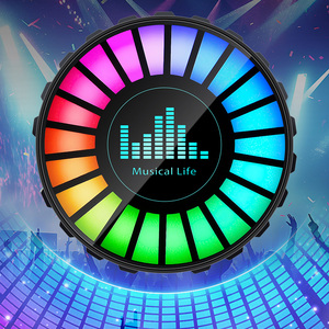 Nouveau diffuseur d'arômes pour voiture à activation vocale avec lumière rythmique, clip de ventilation, lumières RGB 5W 12V, ajustement universel - Product Image 2