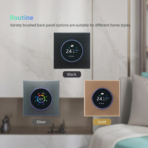 220V <span class=keywords><strong>24V</strong></span> nhiệt lập trình phòng kỹ thuật số cuộn dây Quạt HVAC wifi thông minh nhiệt - Product Image 3