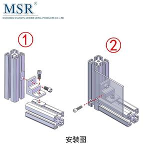 6226 China Manufacturer Rohs 25*25mm Cnc Aluminum Bracket 25 <strong>Series</strong> Casting Aluminum Fasteners 20 25030 40 45 for Aluminum <strong>Prof</strong> - Product Image 6