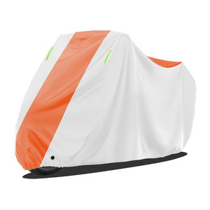 Cubierta de motocicleta a prueba de lluvia gruesa exclusiva transfronteriza con diseño de bloque de color Sombra de protección solar impermeable - Product Image 3