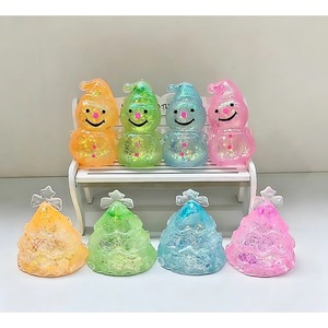 ของเล่นบีบมือรูปต้นคริสต์มาสและตุ๊กตาหิมะน่ารัก ทำจากมอลโทส TPR ของตกแต่งโต๊ะคริสต์มาส ของขวัญวันหยุด ของขวัญปาร์ตี้ ช่วยคลายเครียด - Product Image 4