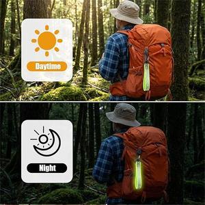 Sangles réfléchissantes lumineuses personnalisables, porte-clés, étiquettes réfléchissantes pour sacs à dos, pendentifs réflecteurs de nuit - Product Image 3