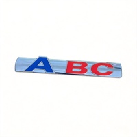 Lettres et chiffres en métal chromé 3D, autocollants de voiture imperméables réutilisables, autocollants adhésifs DIY, badge personnalisé, décalcomanie ABS pour carrosserie de voiture et camion