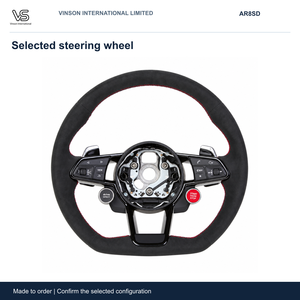 Volant en daim pour Audi R8 Open Center Configuration sélectionnée AR8SD - Product Image 1