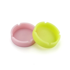 Cendrier rond en silicone personnalisé, coloré, portable, résistant à la chaleur, pour la maison, l'hôtel, le restaurant - Product Image 5