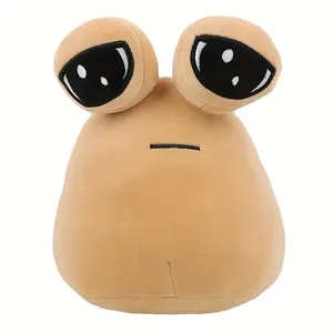Cute Customized Alien Pou Plush Toy Doll Cotton Stuffed Pillow Peluche Pou for Parties PP Cotton Filling