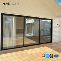 Puerta Corredera de Patio con Certificación CSA, Marco Delgado de Aluminio con Rotura de Puente Térmico, Doble Acristalamiento, Resistente a Impactos