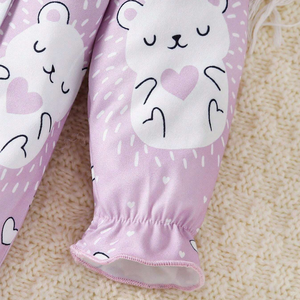 Combinaison bébé en <span class=keywords><strong>bambou</strong></span>/coton biologique pour bébés et tout-petits, tissu tricoté, vêtements pour bébé, imprimé, 12-18 mois, nouveau-né, unisexe - Product Image 4