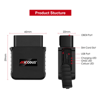 Sistema de Rastreo GPS para Camiones con Diagnóstico OBD, Micodus MV55G, Detección ACC, Mini Dispositivo de Localización para Automóviles, Rastreador GPS 4G con Can Bus