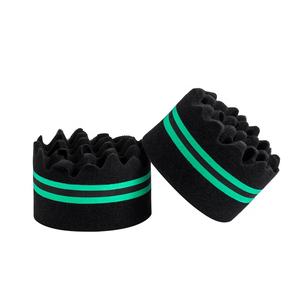 Éponges en forme de vague personnalisées éponge à cheveux torsion <span class=keywords><strong>curl</strong></span> éponge brosse à cheveux twister pour hommes noirs - Product Image 2