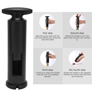 Hot Sale Classical Black Wine Opener Decanter Red Wine Aerator Pourer <b>Bottle</b> <b>Stopper</b> Portable <b>Bottle</b> Opener - Product Image 5