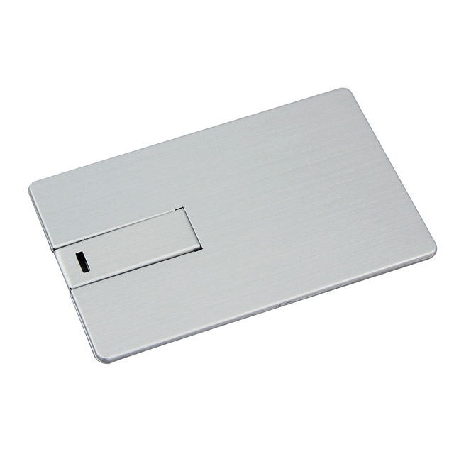 Custom Logo 32GB-128GB New in Stock USB 2.0 High Speed Silver Metal Flash Drive