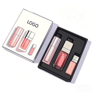 Cross-border Trade BestsellerLipstick Set <b>Box</b>, Lip CareThree-piece Set, Color-changing Lipstick 001, LipToner 001 - Product Image 3