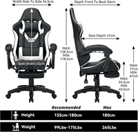 Chaise de bureau à fonctionnalités multiples réglables, chaise de jeu moderne, chaise d'ordinateur ergonomique confortable, siège souple, chaise d'e-sport