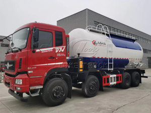 รถบรรทุกขนส่งสินค้าแห้งแบบกำหนดเอง Dongfeng 8X4 33M3 พร้อมถังบรรจุปริมาตรแปรผัน - Product Image 3