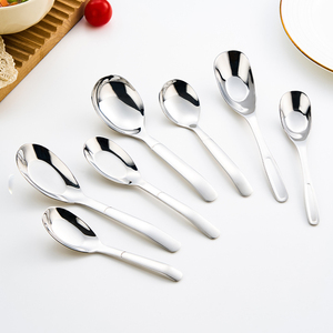 316L thép không gỉ muỗng, hộ gia đình phẳng đáy muỗng trẻ em của vòng ăn muỗng - Product Image 1