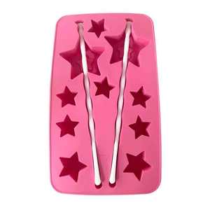 แม่พิมพ์ไอศกรีมซิลิโคนเกรดอาหารสำหรับเด็ก รูปทรงศิลปะ แบบกดแท่ง ทำไอศกรีมโฮมเมด DIY ง่ายต่อการแกะออก อุปกรณ์ทำไอศกรีม - Product Image 3