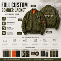 Blouson Bomber Vert Olive Personnalisé avec Logo pour Homme, Blouson de Vol MA1, Blouson Universitaire en Nylon à Marque Privée, Fabricant de Vêtements OEM