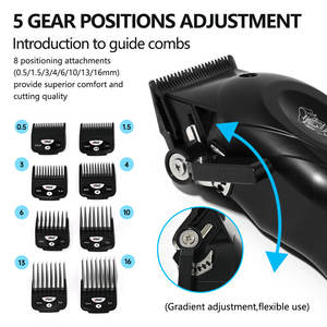 IPRO nuovo 8800RPM tagliatrice per parrucchieri a pettine magnetico lama DLC 4500mAh batteria apparecchi di depilazione - Product Image 5