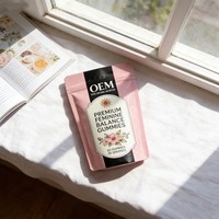 Gummies Équilibre Hormonal Femme OEM/ODM Myo-Inositol Vitamine D3 Mélange Herbal Antioxydant Végétalien Produits de Beauté Reproductive