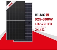 Entrepôt chinois Stock 445w Panneau solaire 450w Longi Panneaux PV demi-cellules bifaciales