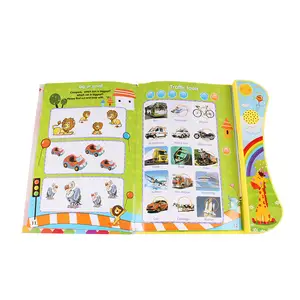 OEM Promosi Mainan Pembelajaran Pendidikan, Cerita Pertama Kustom Memori Sensorik Hewan Buku Bayi untuk Bayi Anak-anak