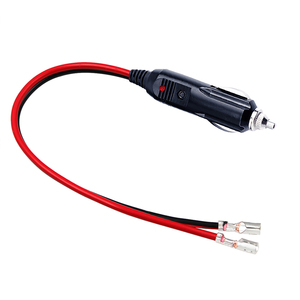 <b>Car</b> Battery Charger Copper Conductor 10A Fuse 6ft Wire Fast Charging Male Terminal 12-24V Cigarette Lighter Plug Socket Open End - Product Image 6