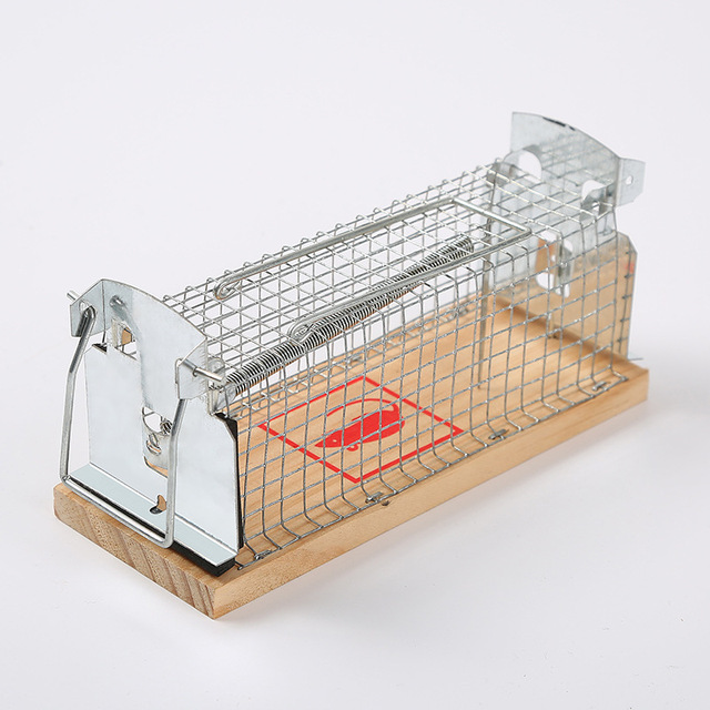 Reusable Durable  Mouse Iron Boxes Wooden Mouse Cages Mouse Trap Humane Rat Trap