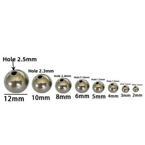 Zoryn Titanium Alloy TC4 Pure Titanium Bead Hypoallergenic Vacuum Electroplated Solid Straight Hole Stringing <b>Buddhist</b> Jewelry - Product Image 3