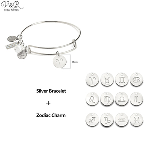 Bracelet ajustable en or plaqué V&R Zodiac Jewelry Alex pour homme et femme - Product Image 3