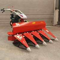Moissonneuse-batteuse multifonctionnelle autoportée pour riz, blé, soja et luzerne