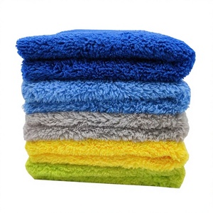 Toalla de Microfibra Ultrasónica Sin Bordes para Lavado de Autos, Suave y Gruesa, Material de Felpa de <span class=keywords><strong>Cora</strong></span> y Poliéster, Paño de Limpieza - Product Image 6