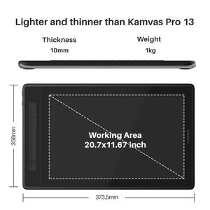 Tableta de Dibujo Digital <span class=keywords><strong>HUION</strong></span> Kamvas Pro <span class=keywords><strong>13</strong></span> 16 (2.5K) con Pantalla Laminada Completa - Product Image 2