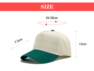 Cappellini da Baseball Personalizzati a 5 Pannelli Bicolore, Stile Vintage Trucker, in Cotone <span class=keywords><strong>per</strong></span> Uomo e Donna - Product Image 2