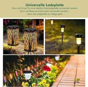 Lámpara <span class=keywords><strong>Solar</strong></span> LED para Jardín, 8 Lúmenes, Blanco Cálido, Impermeable IP65, con Panel <span class=keywords><strong>Solar</strong></span>, Batería, Repuesto para Decoración de Jardín Pequeño, DIY - Product Image 5