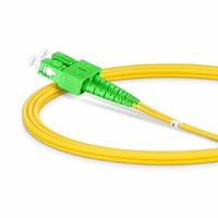 Cordon de brassage à fibre optique SC APC Duplex OS2 Monomode pour FTTH et haut débit domestique