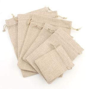 Factory Stock Hessian <b>Drawstring</b> Jute Linen Bags Wholesale Collectibles Jewelry Accessories Storage Toy Accessories Gift Bags - Product Image 5