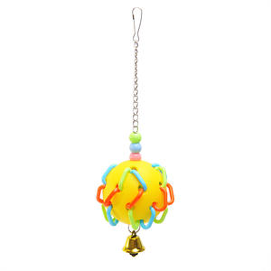 Il Piccolo Uccello si Rilassa Masticando il Giocattolo, Divertendosi e Alleviando lo Stress, Gioco di Allenamento per Uccelli da Appendere - Product Image 5