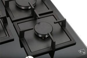 Cuisinière à gaz 5 brûleurs, bon <span class=keywords><strong>prix</strong></span>, appareil de cuisine, plaque de cuisson à gaz en verre noir, brûleur à gaz butane, pièces de cuisinière à gaz, plaque de cuisson au <span class=keywords><strong>propane</strong></span> en fonte - Product Image 4